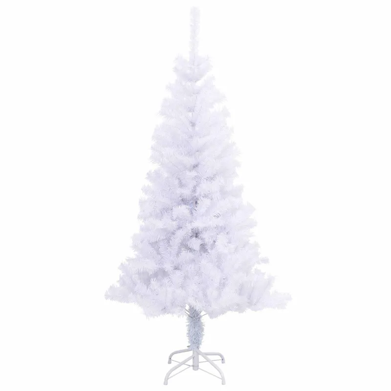 Dirbtinė Kalėdų eglutė su 150 LED Balta 120 cm PVC ir plienas