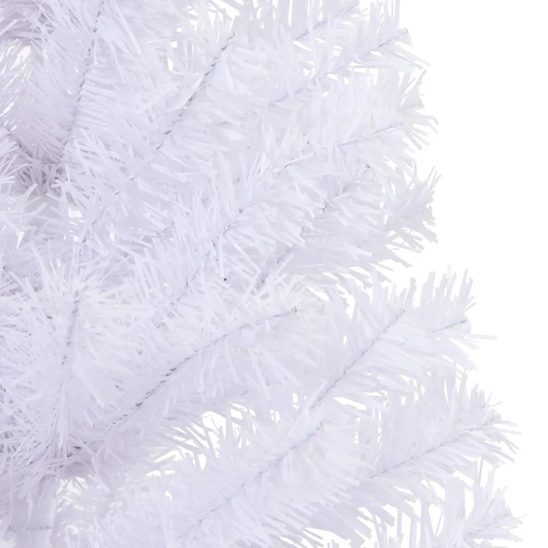 Dirbtinė Kalėdų eglutė su 150 LED Balta 150 cm PVC ir plienas