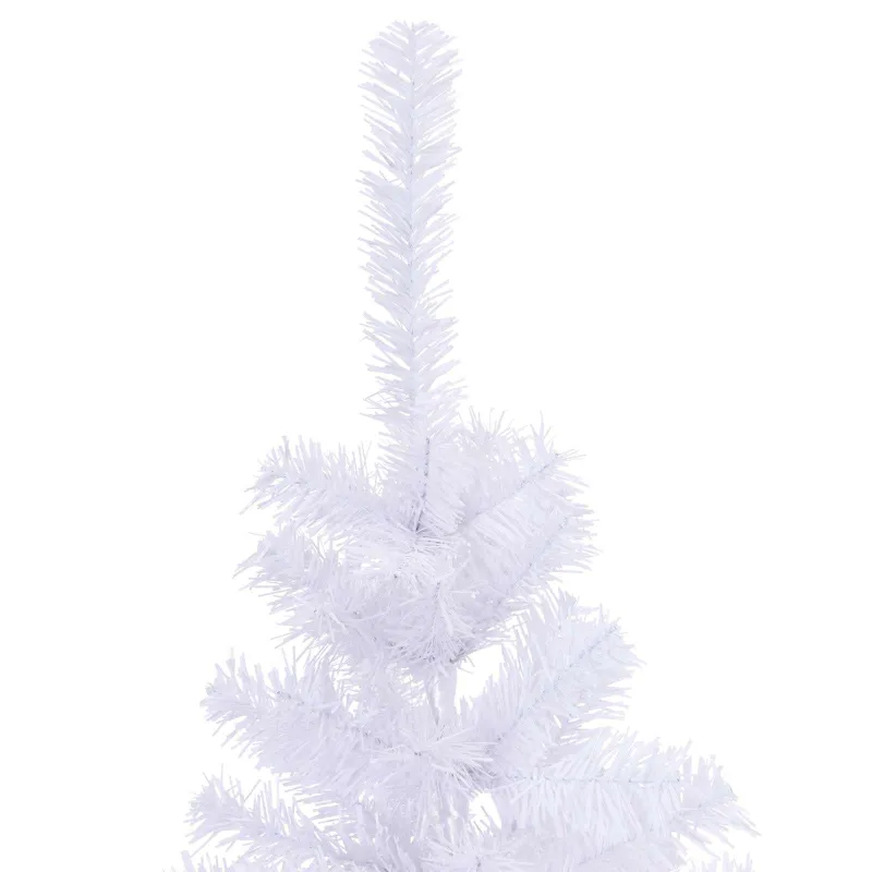 Dirbtinė Kalėdų eglutė su 150 LED Balta 150 cm PVC ir plienas