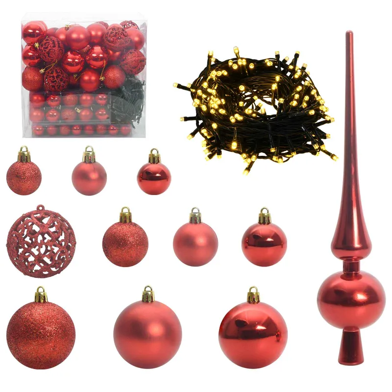 Dirbtinė Kalėdų eglutė su 300 LED Balta 180 cm PVC ir Plienas