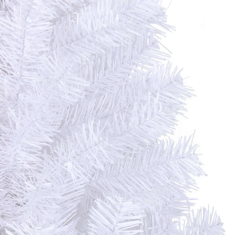 Dirbtinė Kalėdų eglutė su 300 LED Balta 210 cm PVC ir Plienas