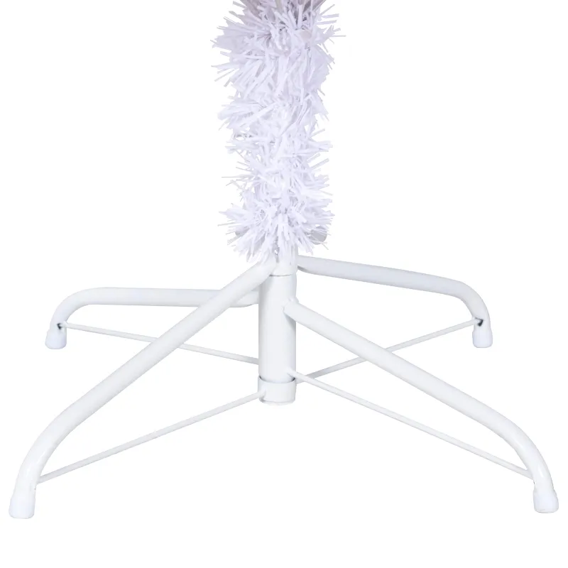 Dirbtinė Kalėdų eglutė su 300 LED Balta 210 cm PVC ir Plienas