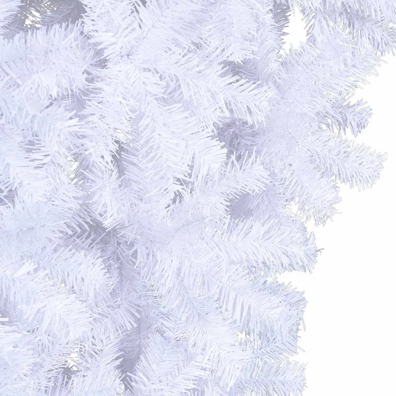 Dirbtinė Kalėdų eglutė su 300 LED Balta 240 cm PVC ir plienas