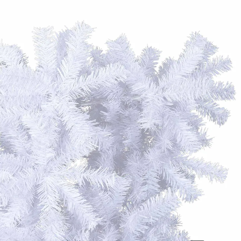 Dirbtinė Kalėdų eglutė su 300 LED Balta 240 cm PVC ir plienas