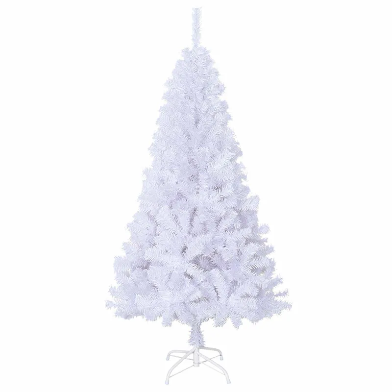 Dirbtinė Kalėdų eglutė su 150 LED Balta 150 cm PVC ir Plienas