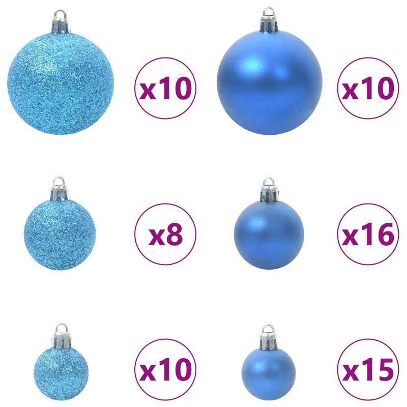 Dirbtinė Kalėdų eglutė su 300 LED Balta 210 cm PVC ir Plienas