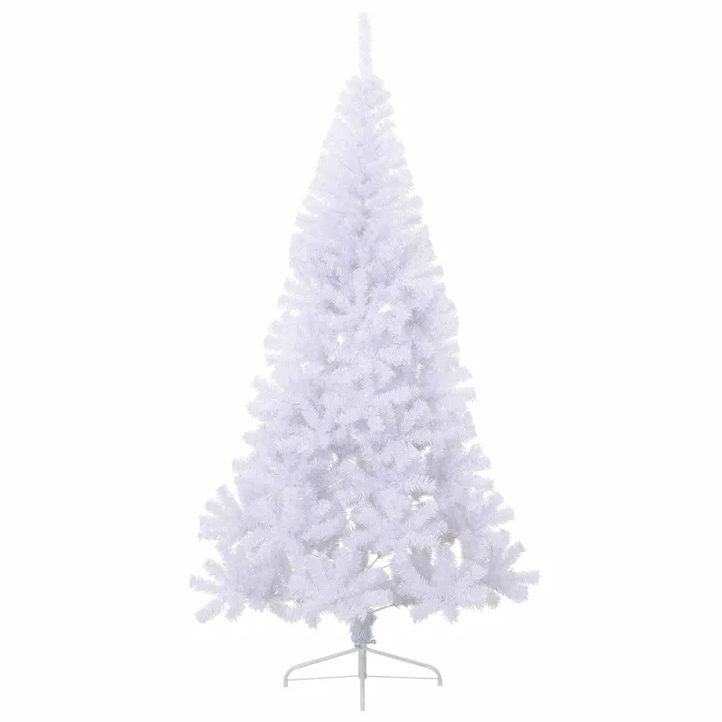 Dirbtinė Kalėdų eglutė su 300 LED Balta 240 cm PVC ir Plienas