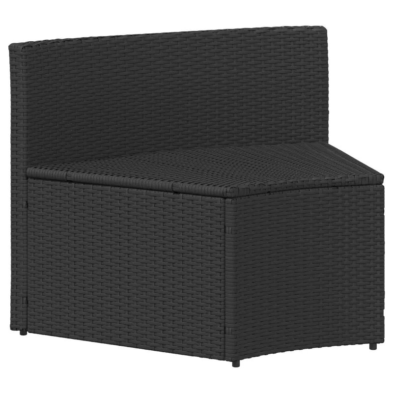 Sofos komplektas 2 pcs Juoda