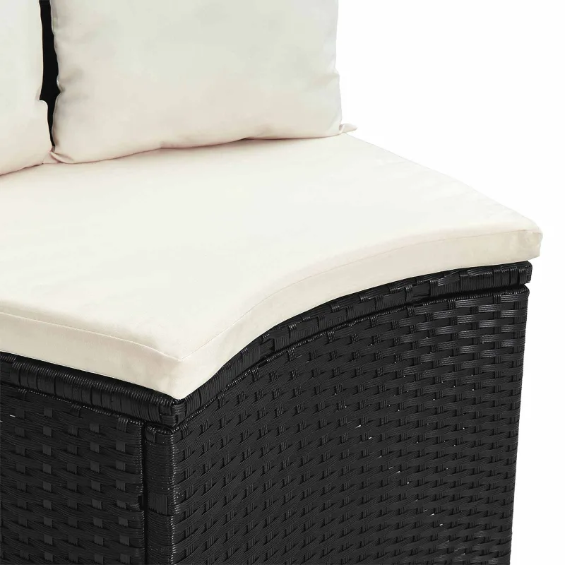 Sofos komplektas 2 pcs Juoda