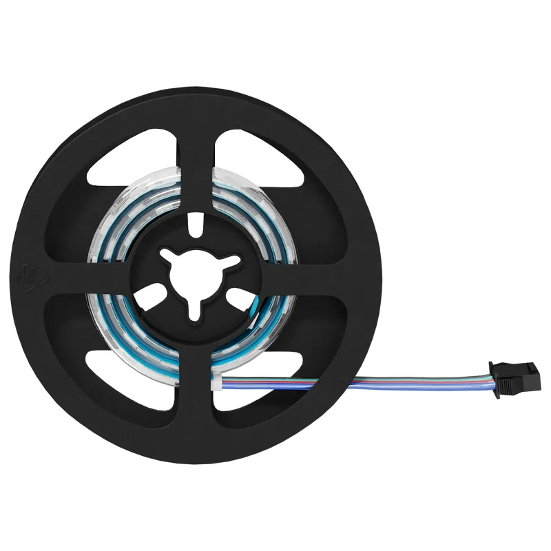 LED juosta 2 pcs Juoda ir permatoma 400 mm Varis ir plastikas