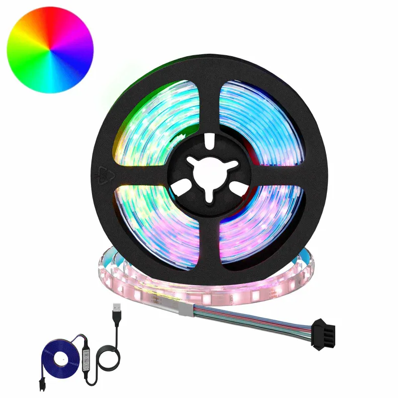 LED juosta 2 pcs Juoda ir permatoma 950 mm Varis ir plastikas