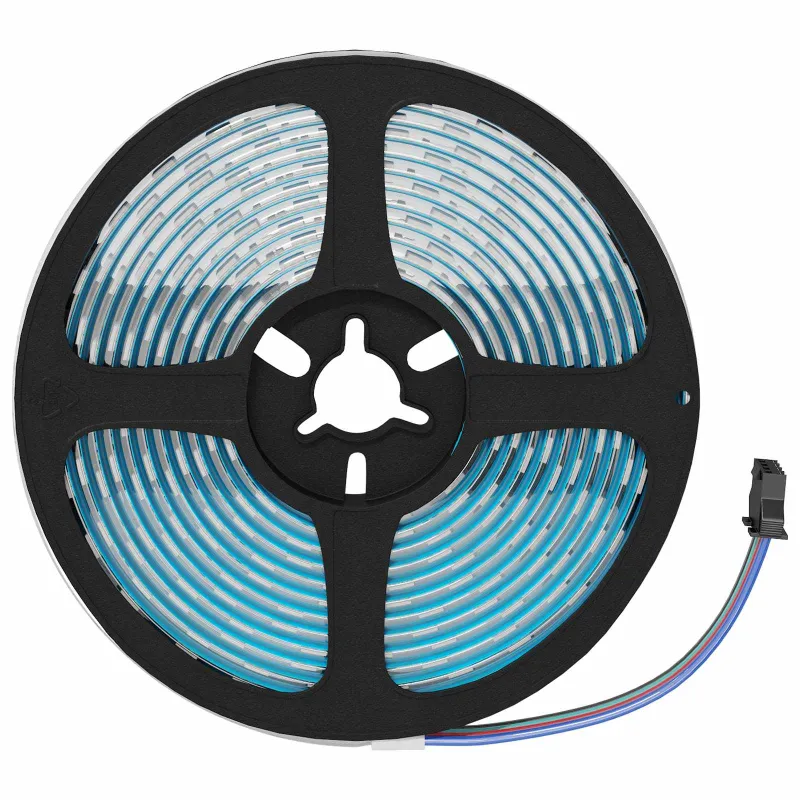 LED juosta 2 pcs Juoda ir permatoma 3000 mm Varis ir plastikas