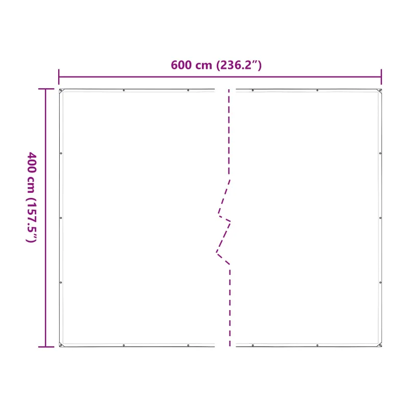 Augalų uždangalas Skaidrus 4 x 6 m PE