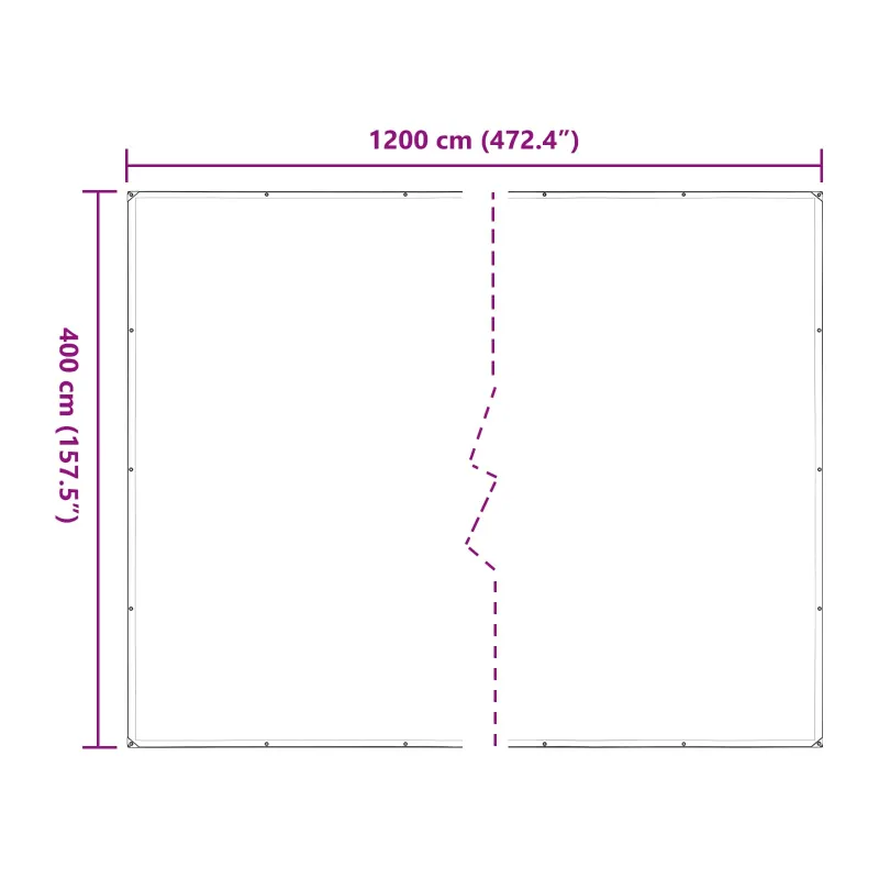 Augalų uždangalas Skaidrus 4 x 12 m PE
