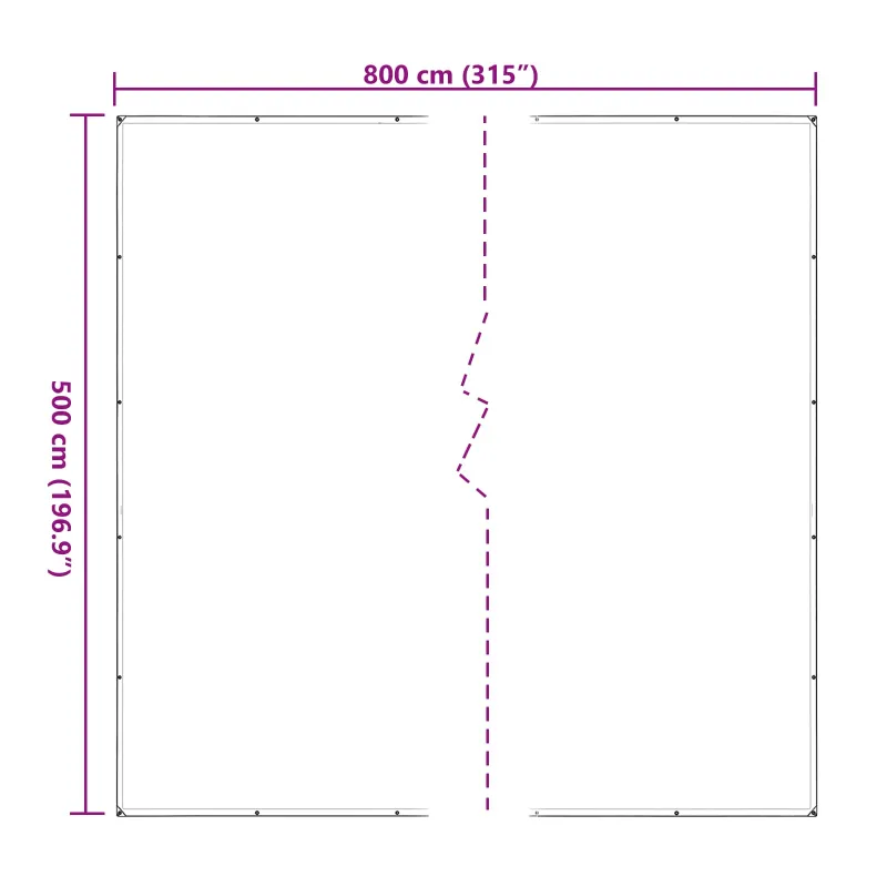 Augalų uždangalas Skaidrus 5 x 8 m PE