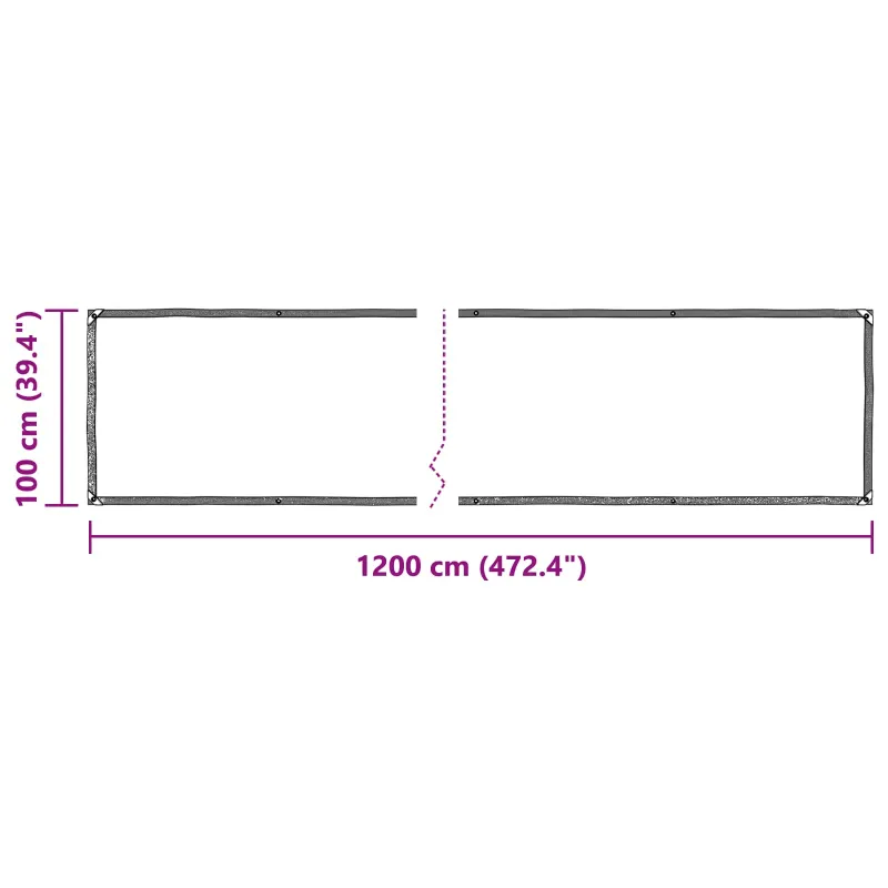 Augalų uždangalas Skaidrus 1 x 12 m PE