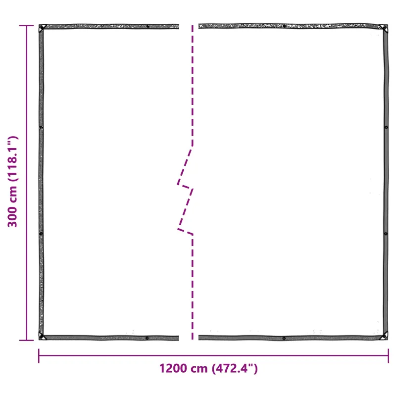 Augalų uždangalas Skaidrus 3 x 12 m PE