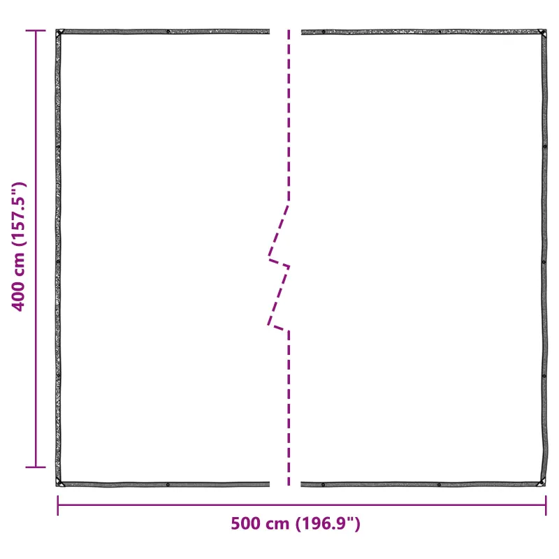 Augalų uždangalas Skaidrus 4 x 5 m PE