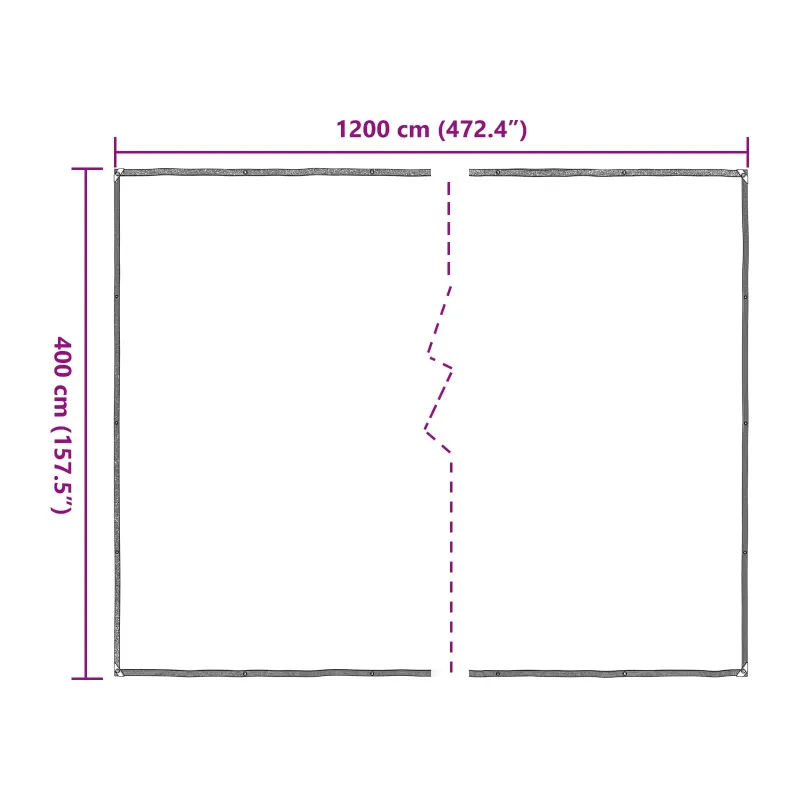 Augalų uždangalas Skaidrus 4 x 12 m PE