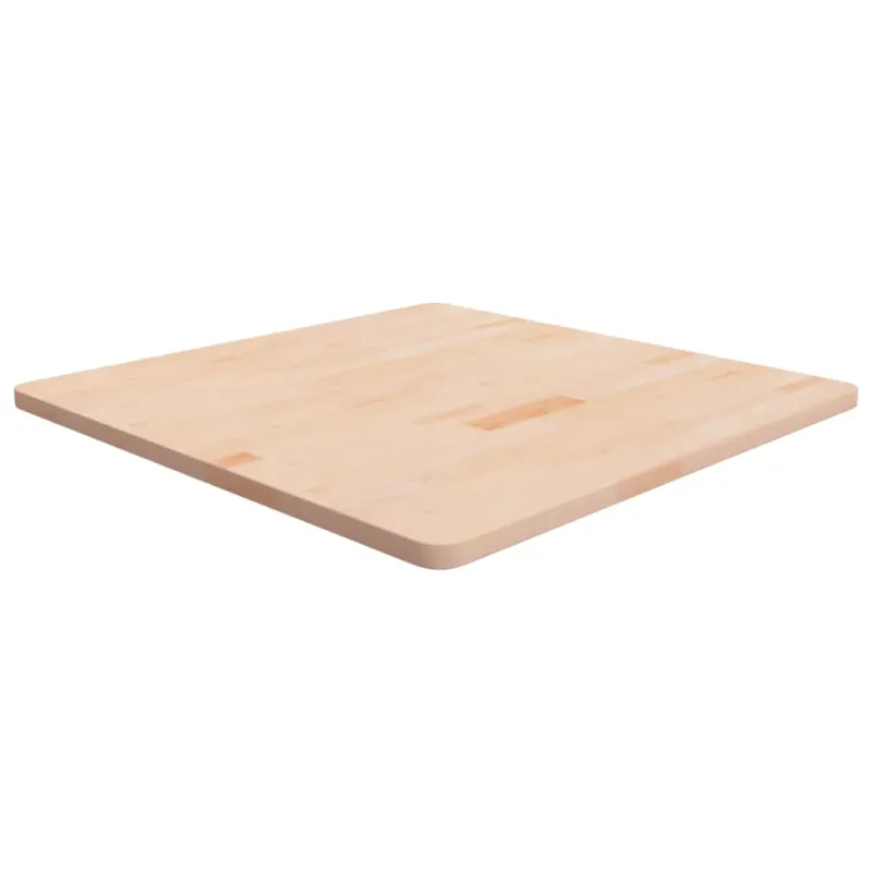 Stalviršis, 80x80x2,5cm, neapdorotas ąžuolo medienos masyvas