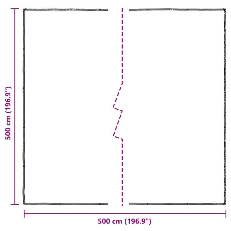 Augalų uždangalas Skaidrus 5 x 5 m PE