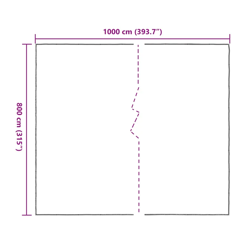 Augalų uždangalas Skaidrus 8 x 10 m PE
