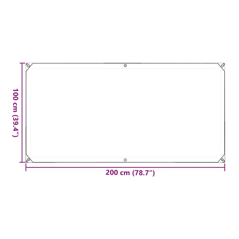 Augalų uždangalas Skaidrus 1 x 2 m PVC