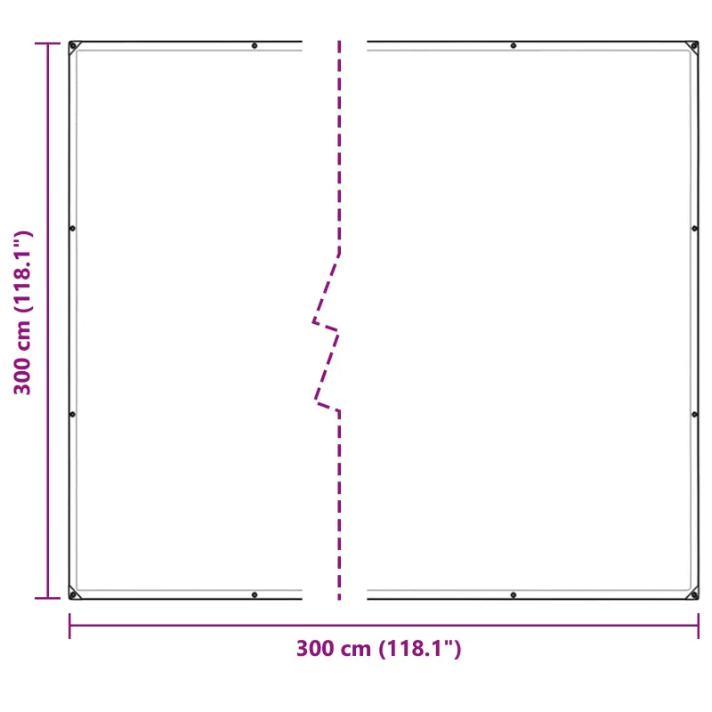 Augalų uždangalas Skaidrus 3 x 3 m PVC