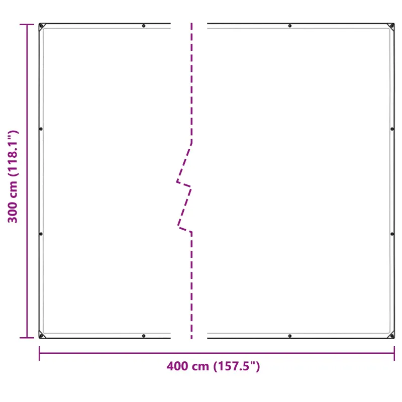 Augalų uždangalas Skaidrus 3 x 4 m PVC