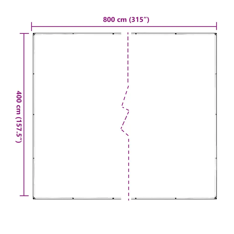 Augalų uždangalas Skaidrus 4 x 8 m PVC