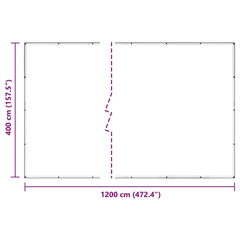 Augalų uždangalas Skaidrus 4 x 12 m PVC