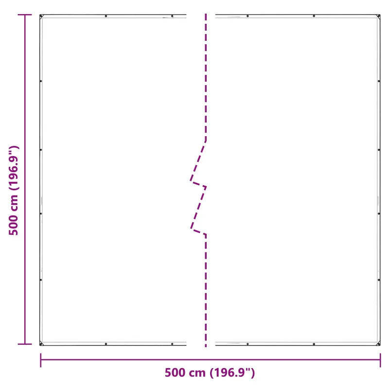 Augalų uždangalas Skaidrus 5 x 5 m PVC