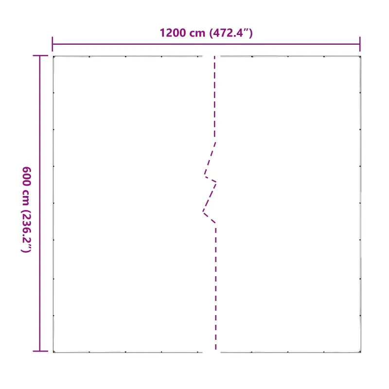 Augalų uždangalas Skaidrus 6 x 12 m PVC