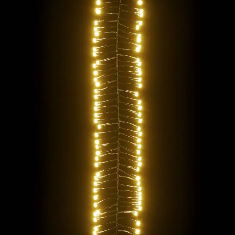 LED lempučių girlianda, PVC, 400 šiltų baltų LED, tanki