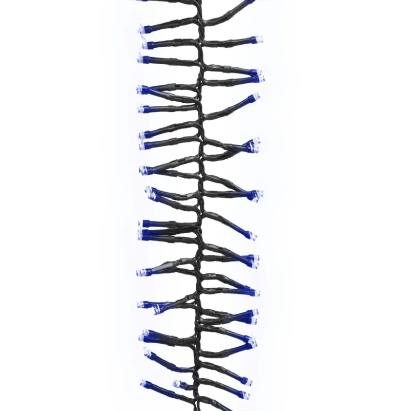 LED lempučių girlianda, PVC, 1000 mėlynų LED, tanki