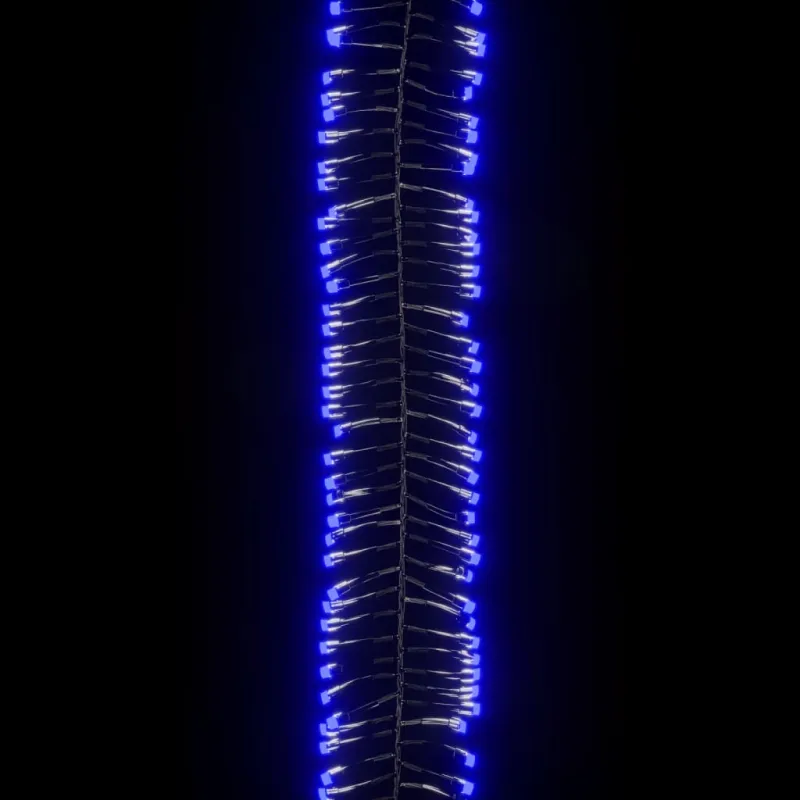 LED lempučių girlianda, PVC, 1000 mėlynų LED, tanki
