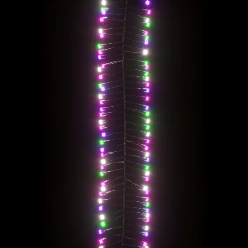 LED lempučių girlianda, PVC, 1000 pastelinių LED, tanki