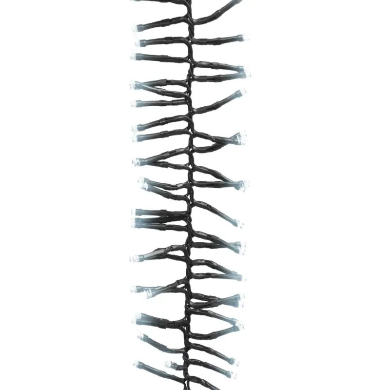 LED lempučių girlianda, PVC, 2000 šaltų baltų LED, tanki