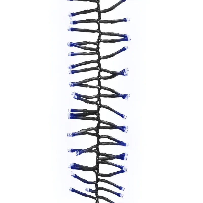 LED lempučių girlianda, PVC, 2000 mėlynų LED, tanki