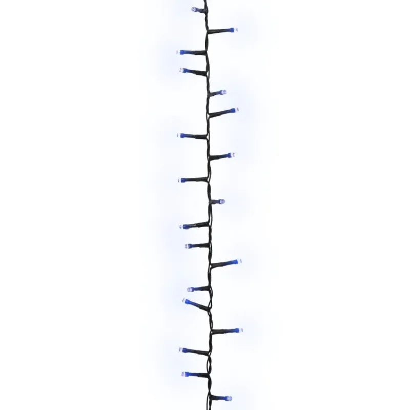 Smulkių LED lempučių girlianda, 13m, PVC, 400 mėlynų LED