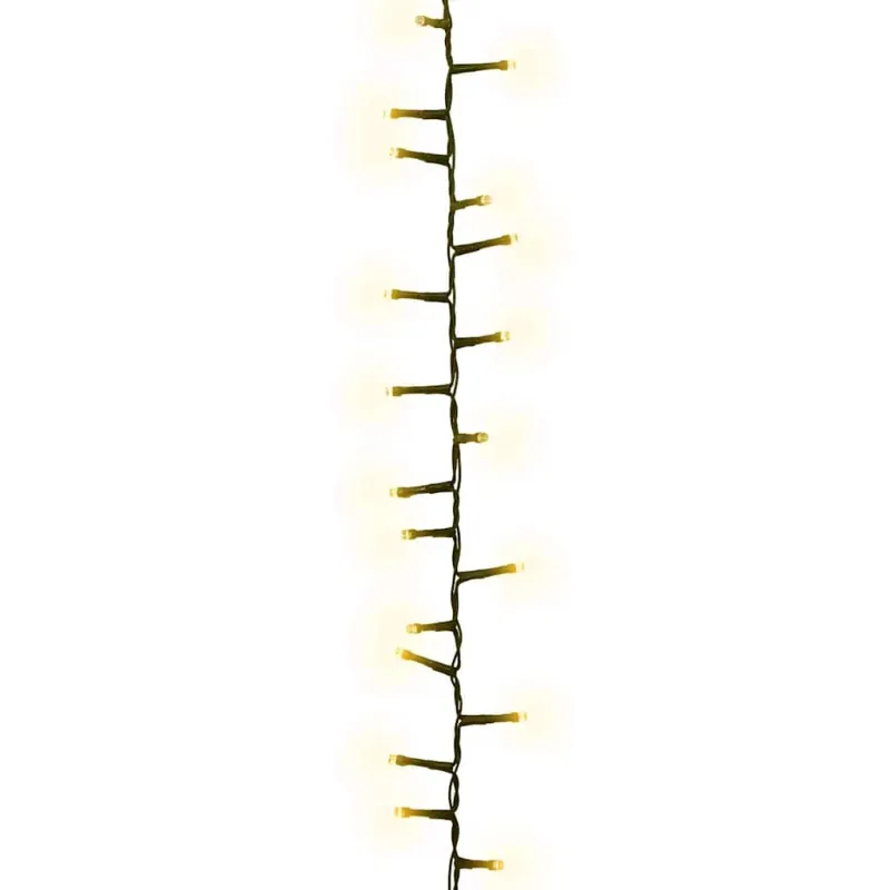Smulkių LED lempučių girlianda, 45m, PVC, 2000 šiltų baltų LED