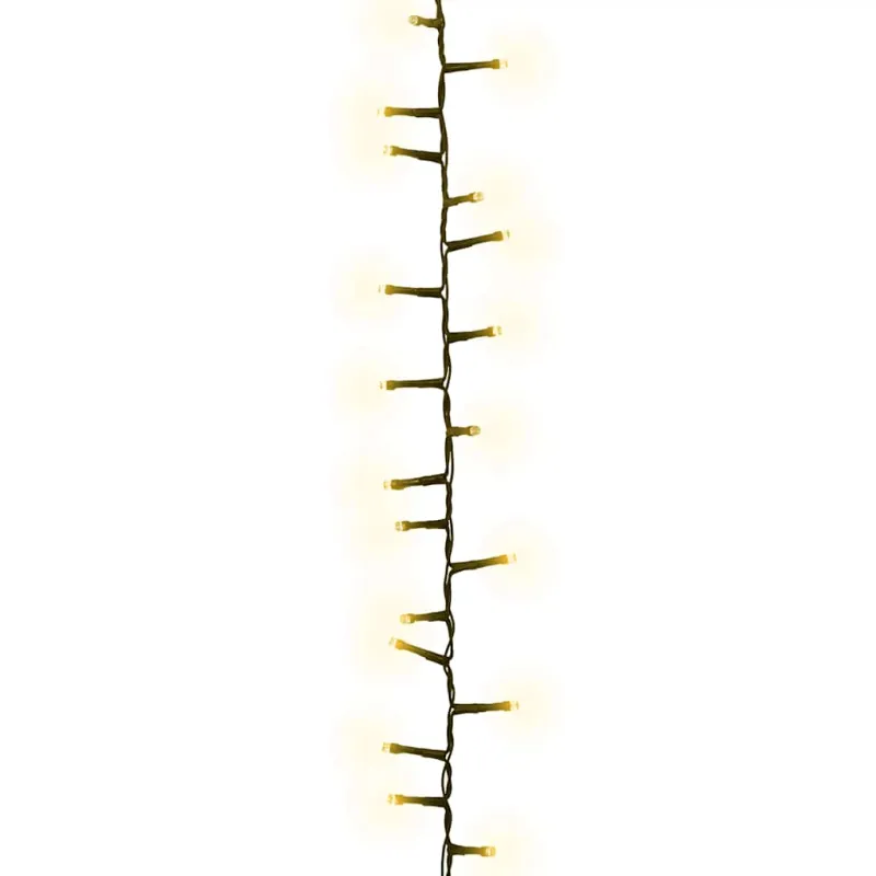 Smulkių LED lempučių girlianda, 65m, PVC, 3000 šiltų baltų LED