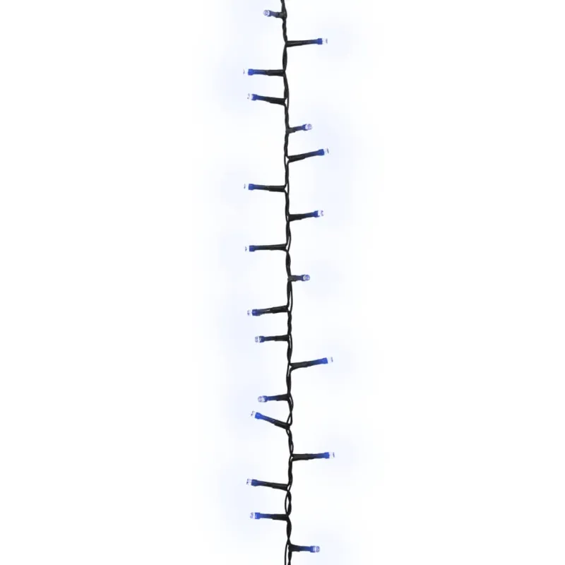Smulkių LED lempučių girlianda, 65m, PVC, 3000 mėlynų LED