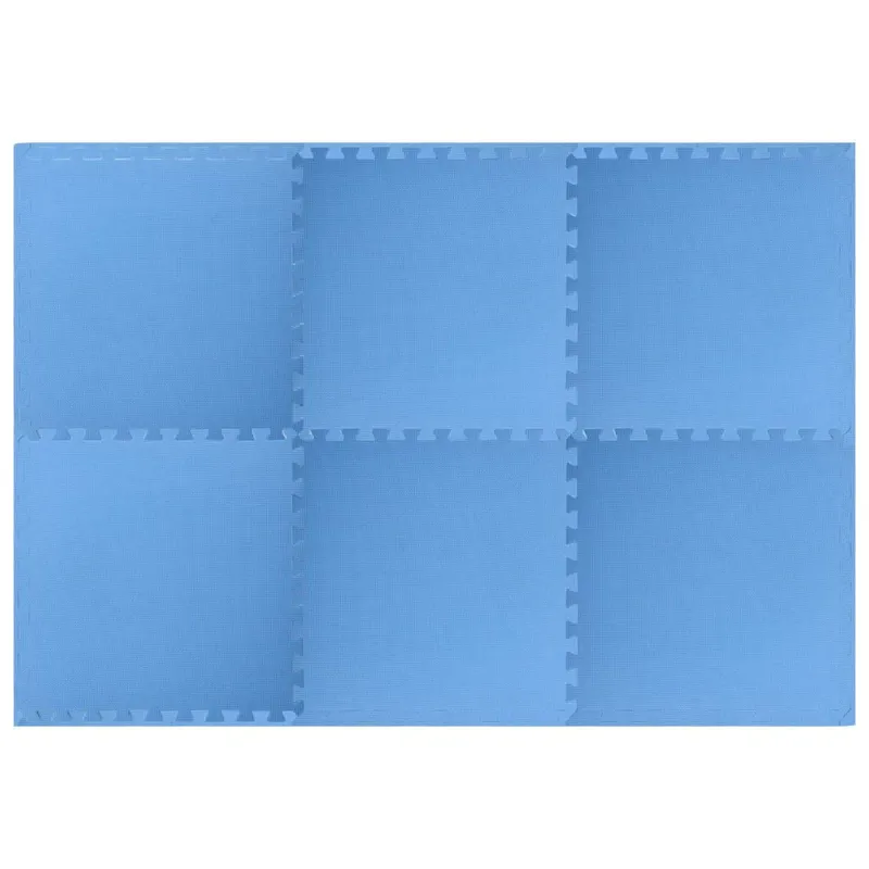 Baseino grindų kilimas 6 pcs Mėlyna 2,16 ㎡ EVA puta