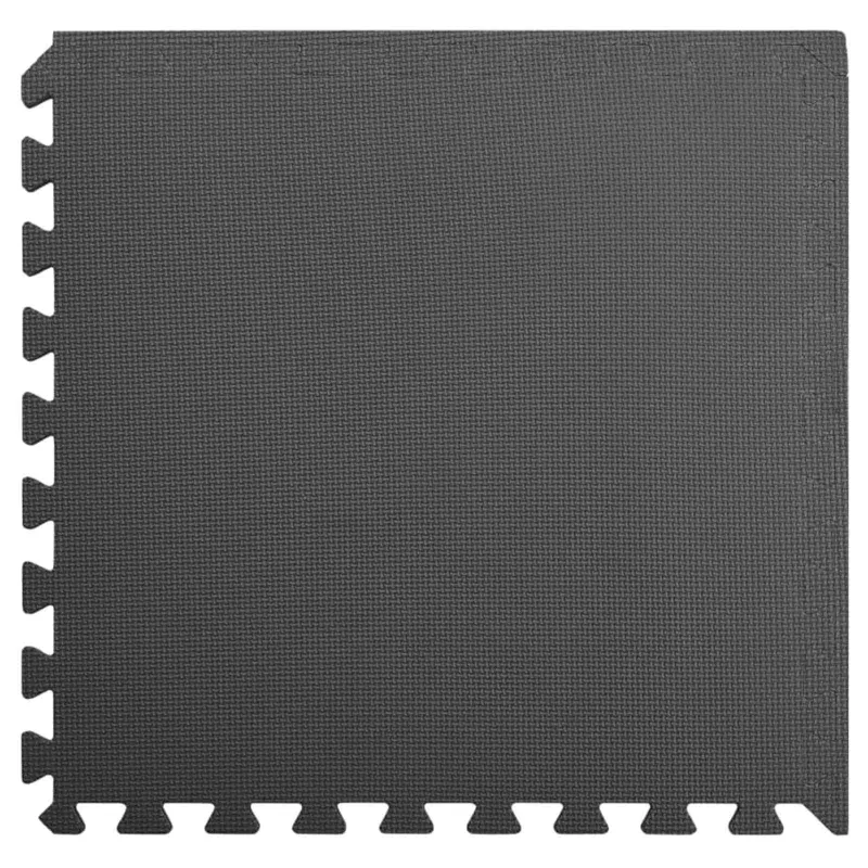 Baseino grindų kilimas 12 pcs Juoda 4,32 ㎡ EVA puta