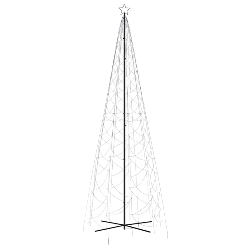 Kalėdų eglutė, 160x500cm, kūgio formos, 1400 mėlynų LED