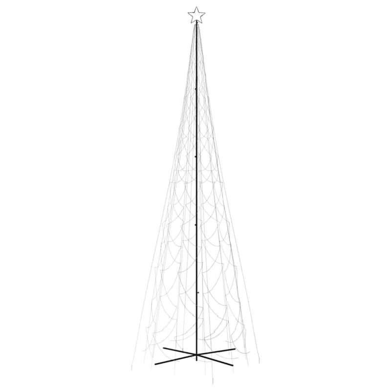 Kalėdų eglutė, 230x800cm, kūgio formos, 3000 šaltų baltų LED