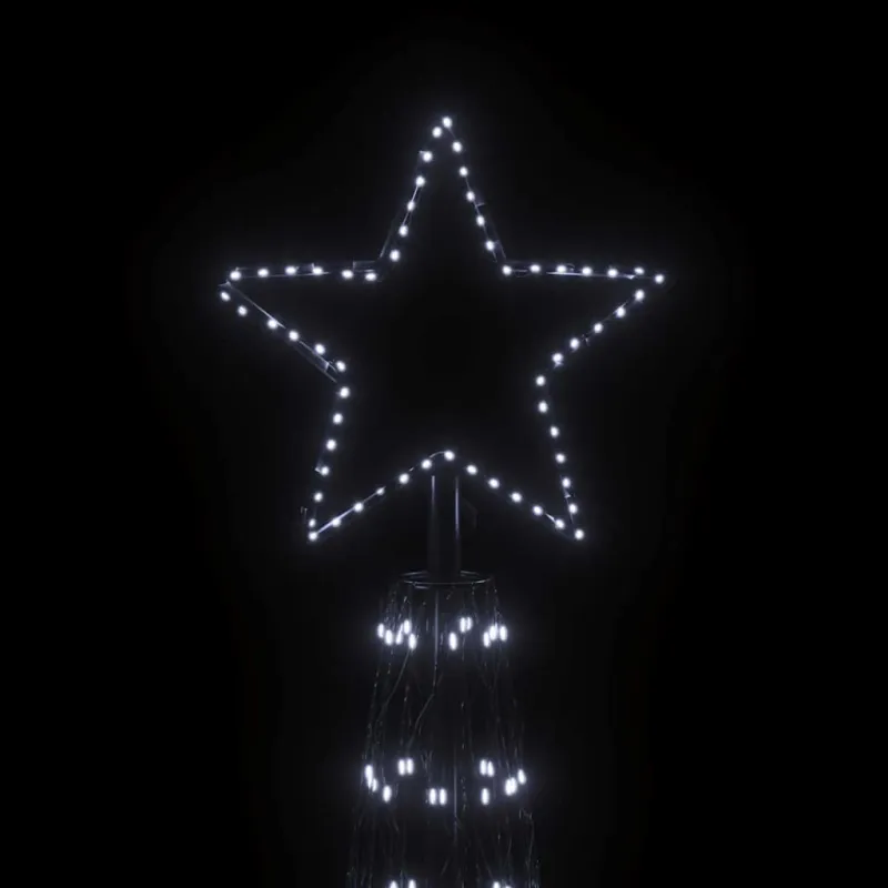 Kalėdų eglutė, 230x800cm, kūgio formos, 3000 šaltų baltų LED