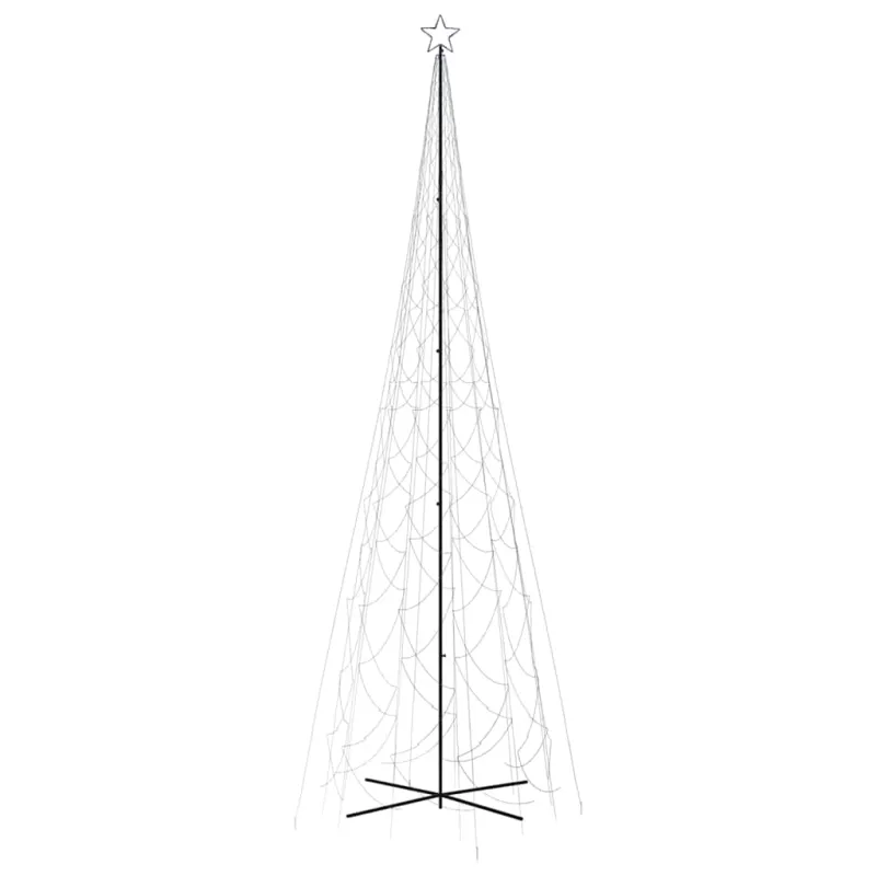 Kalėdų eglutė, 230x800cm, kūgio formos, 3000 mėlynų LED