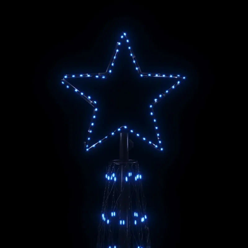 Kalėdų eglutė, 230x800cm, kūgio formos, 3000 mėlynų LED